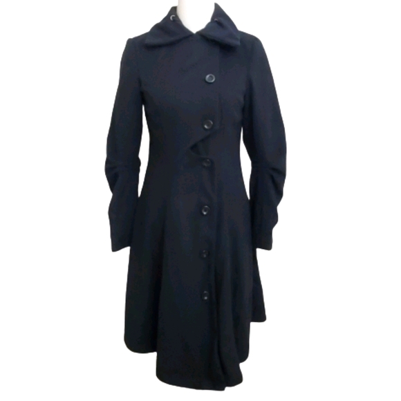 DressV Jackets & Blazers - Gorgeous Long Black Dressy Coat NWT